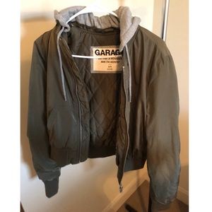 Green Garage Bomber Jacket